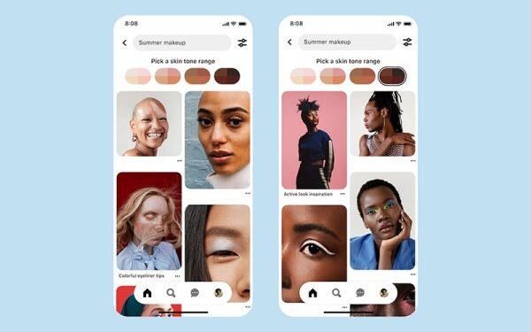 Pinterest añade función para buscar por tono de piel