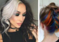 Underlights; tendencia de color debajo del cabello