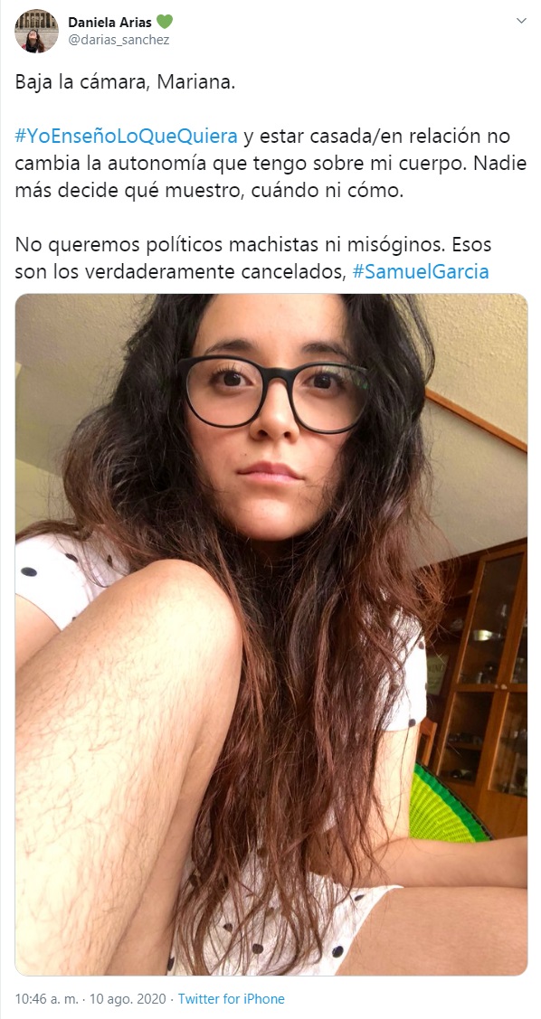  #YoEnseñoLoQueQuiera, la respuesta a comentario machista de Samuel García