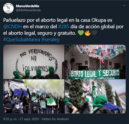 #28S: mujeres celebran el Día de Acción Global por el aborto legal y seguro