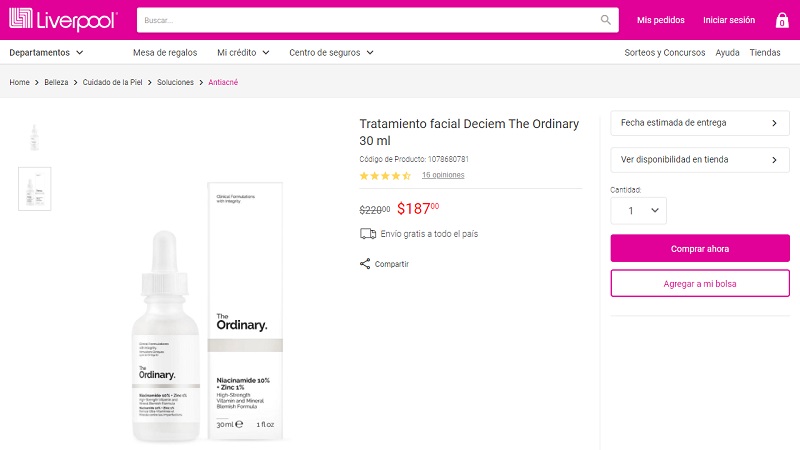 ¿Dónde comprar niacinamida en México ?