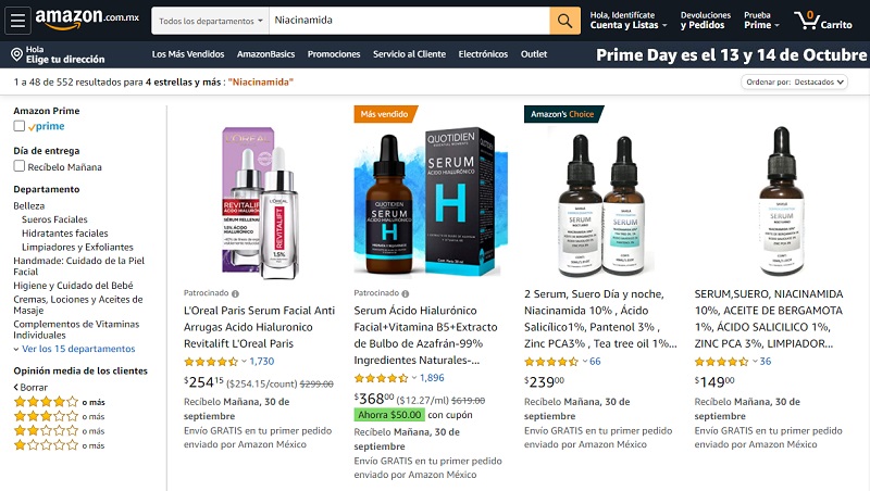 ¿Dónde comprar niacinamida en México ?