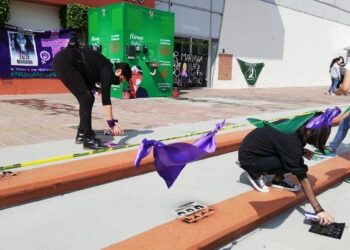 Feministas protestan en Hidalgo por aumento de feminicidios y desapariciones