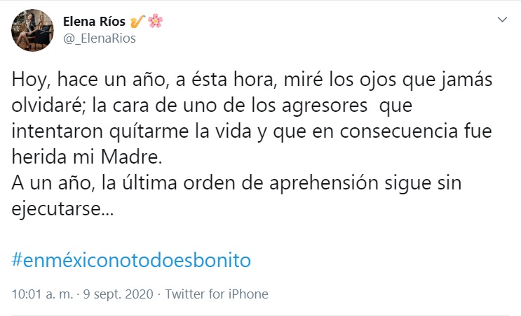 María Elena Ríos denuncia justicia a medias tras un año del ataque con ácido