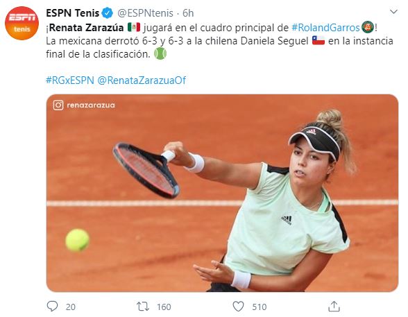 Renata Zarazúa: la tenista mexicana que clasificó a Roland Garros 