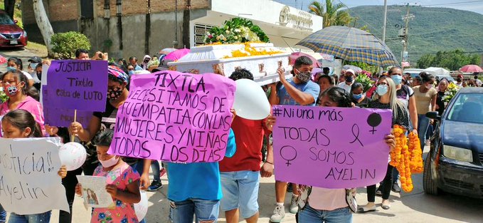 Feministas piden #JusticiaParaAyelin, la niña hallada sin vida en Guerrero