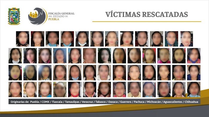 ¿De dónde eran las 74 mujeres víctimas de explotación sexual rescatadas?