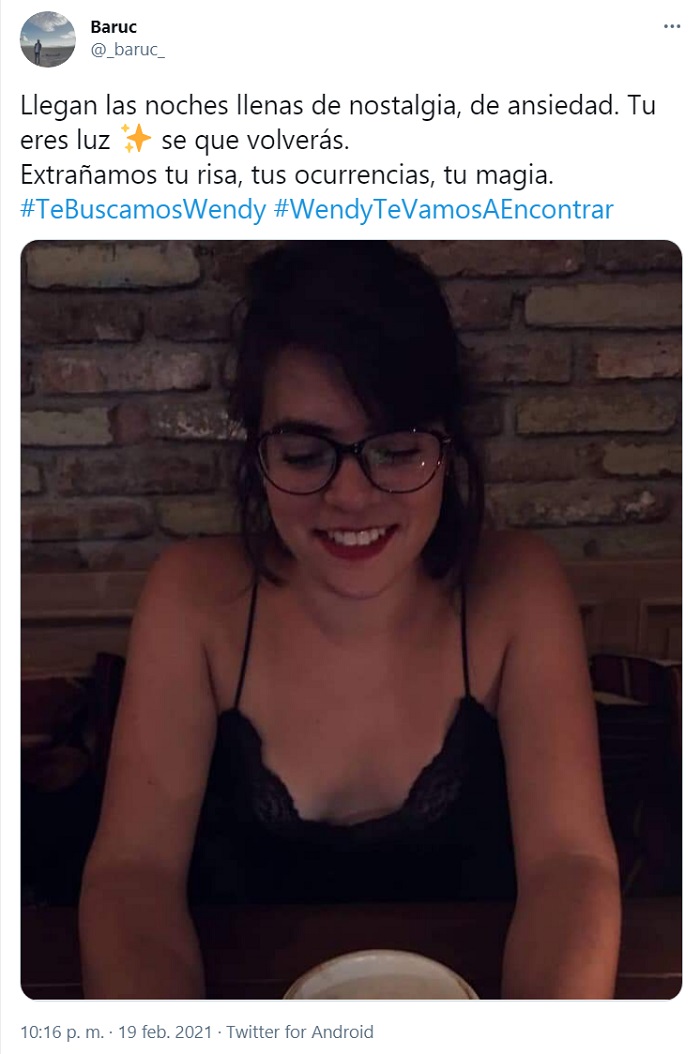 Desaparición de Wendy Sánchez