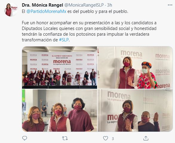 Mónica Rangel: abanderada de Morena al gobierno de San Luis Potosí