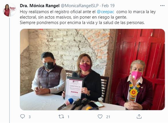 Mónica Rangel: abanderada de Morena al gobierno de San Luis Potosí