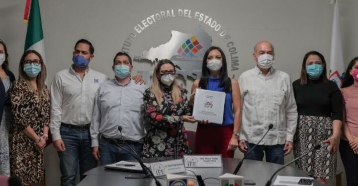 Mely Romero se registra como candidata de PRI-PAN-PRD a gubernatura de Colima