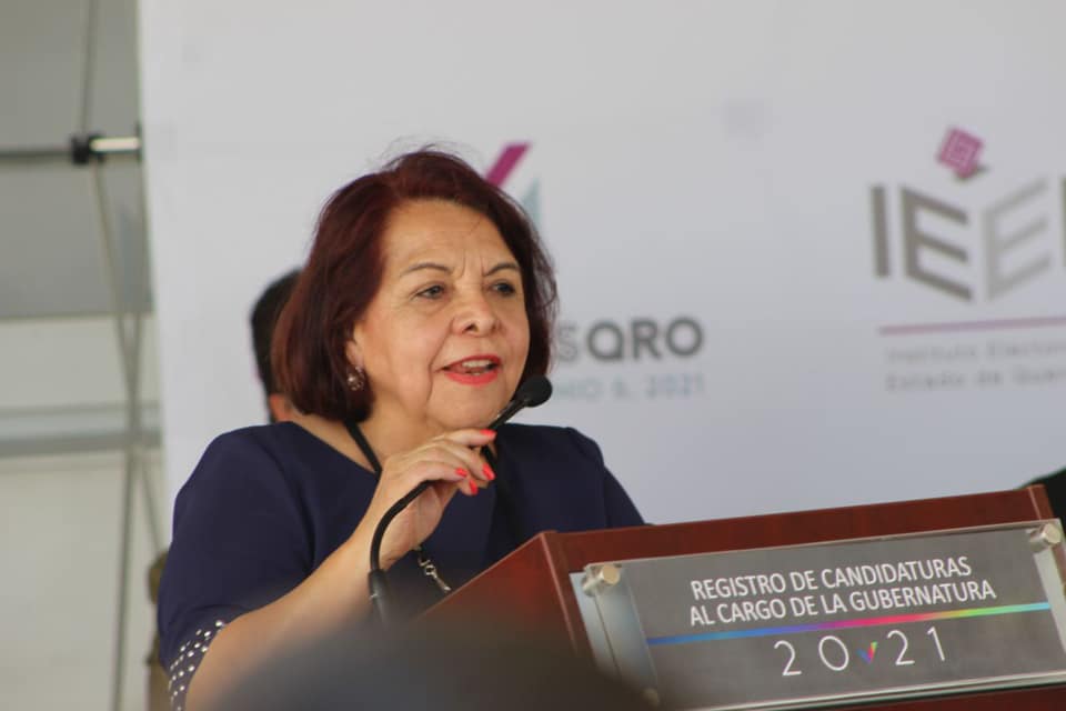 Celia Maya de Morena se registra como candidata a gobernadora de Querétaro