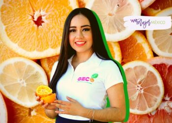 Giselle Mendoza crea bioplásticos con cáscara de naranja