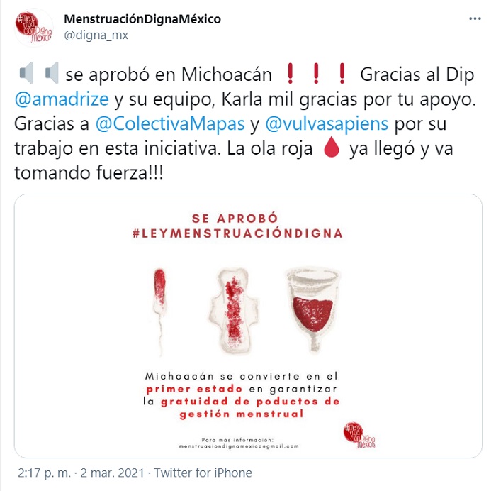 Ley de Menstruación Digna en Michoacán: por qué nos importa a todas