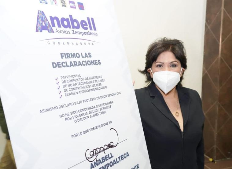 Anabell Ávalos, candidata a gobernadora de Tlaxcala, presenta declaración 3 de 3