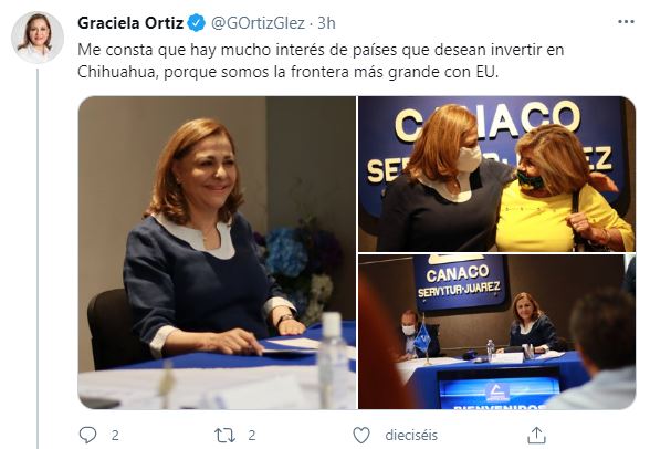 Graciela Ortiz, candidata del PRI, presenta propuestas de campaña a la Canaco