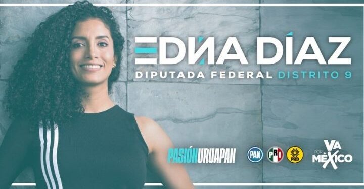 Edna Díaz, candidata a diputada federal de Uruapan, promete dar voz a mujeres