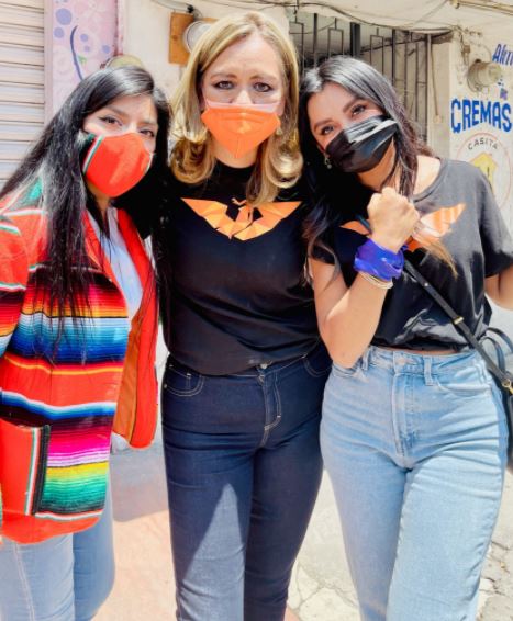Eréndira Jiménez, candidata de MC, refrenda compromiso con mujeres de Tlaxcala