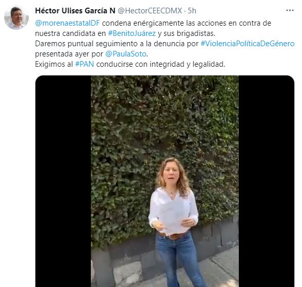 Morena reacciona a denuncia de Paula Soto