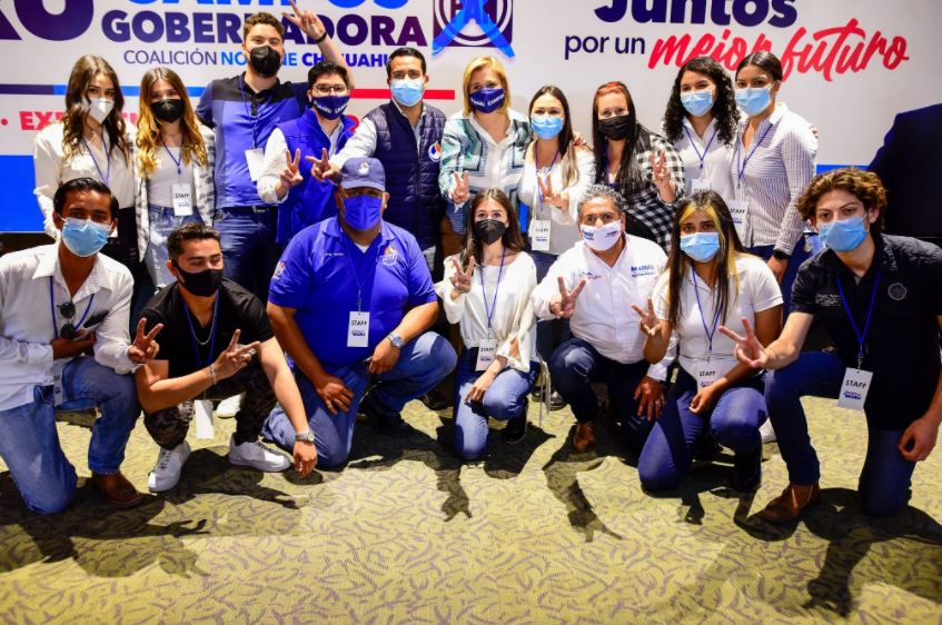 Maru Campos recibe respaldo de Acción Juvenil en Chihuahua