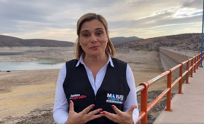 Maru Campos promete defender el agua de Chihuahua