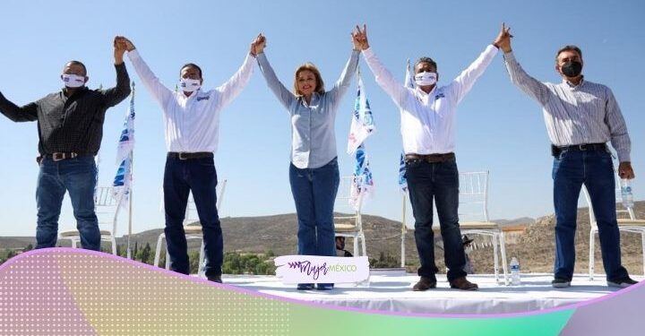 Maru Campos de PAN y PRD inicia campaña en Chihuahua