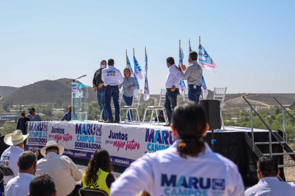 Maru Campos de PAN y PRD inicia campaña en Chihuahua 