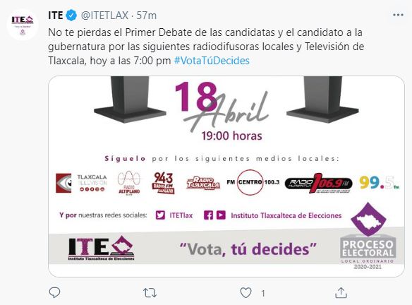 ¿Dónde ver el primer debate de Tlaxcala?