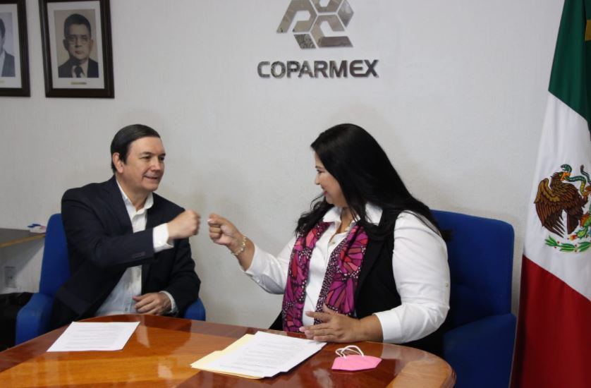 Rosa Elena Millán agradece a la Coparmex