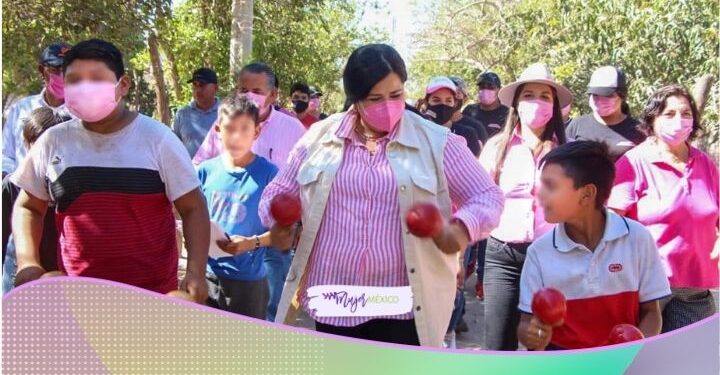 Rosa Elena Millán recibe apoyo de comunidades indígenas
