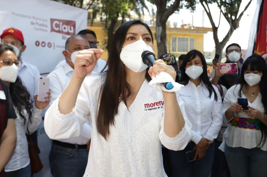 Claudia Rivera, candidata a alcaldesa de Puebla, inicia campaña con Morena