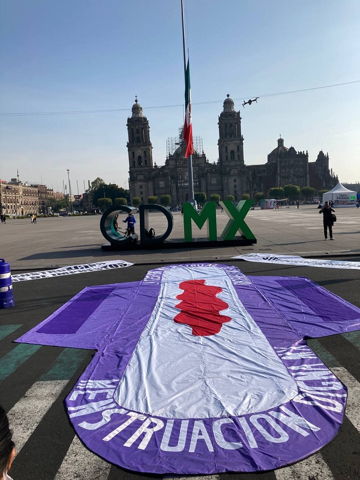 Menstruación Digna protesta en CDMX