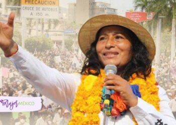 Abelina López, virtual alcaldesa, festeja triunfo en Acapulco