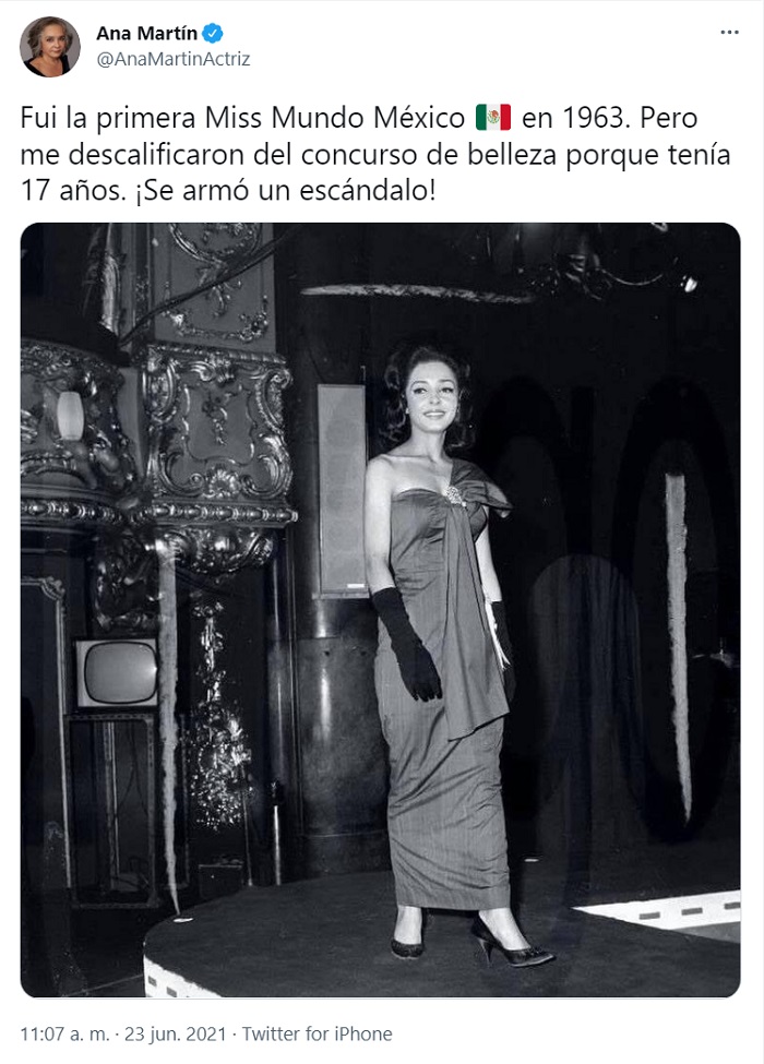La primera mexicana en Miss Mundo
