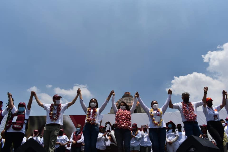 Dolores Padierna cierra campaña en alcaldía Cuauhtémoc