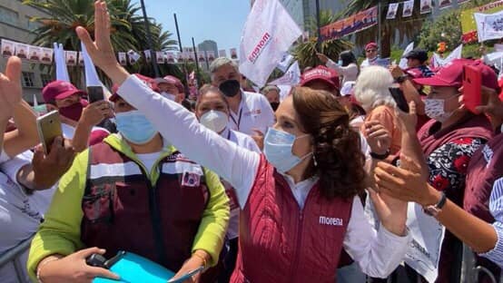 Dolores Padierna cierra campaña en alcaldía Cuauhtémoc