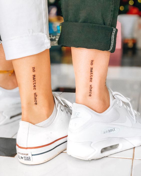 Tatuajes con frases para hermanas