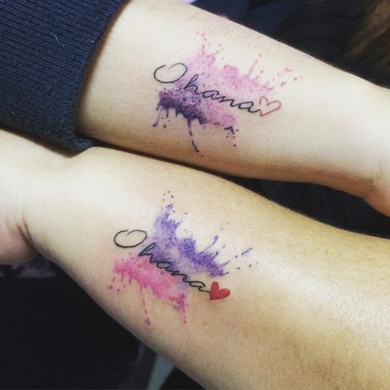 Tatuajes modernos para hermanas
