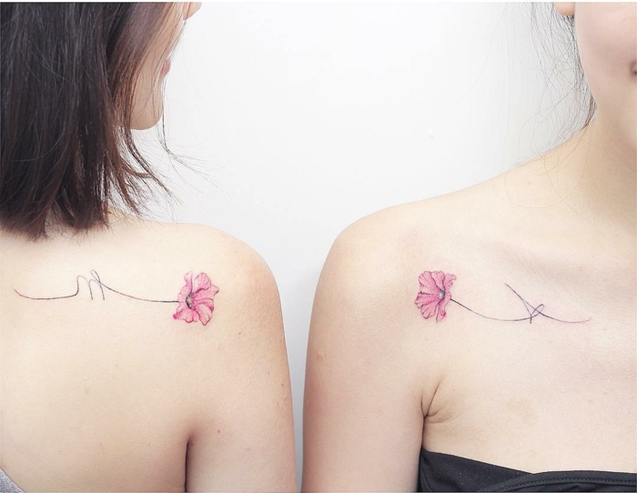 Tatuajes originales para hermanas