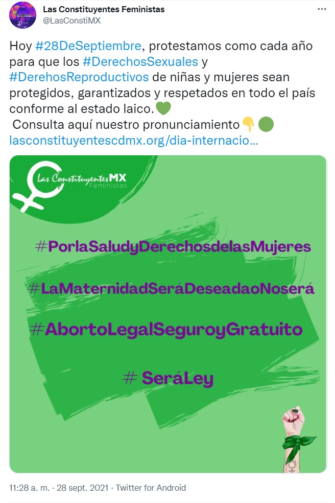 El feminismo y la lucha por la despenalización del aborto en México