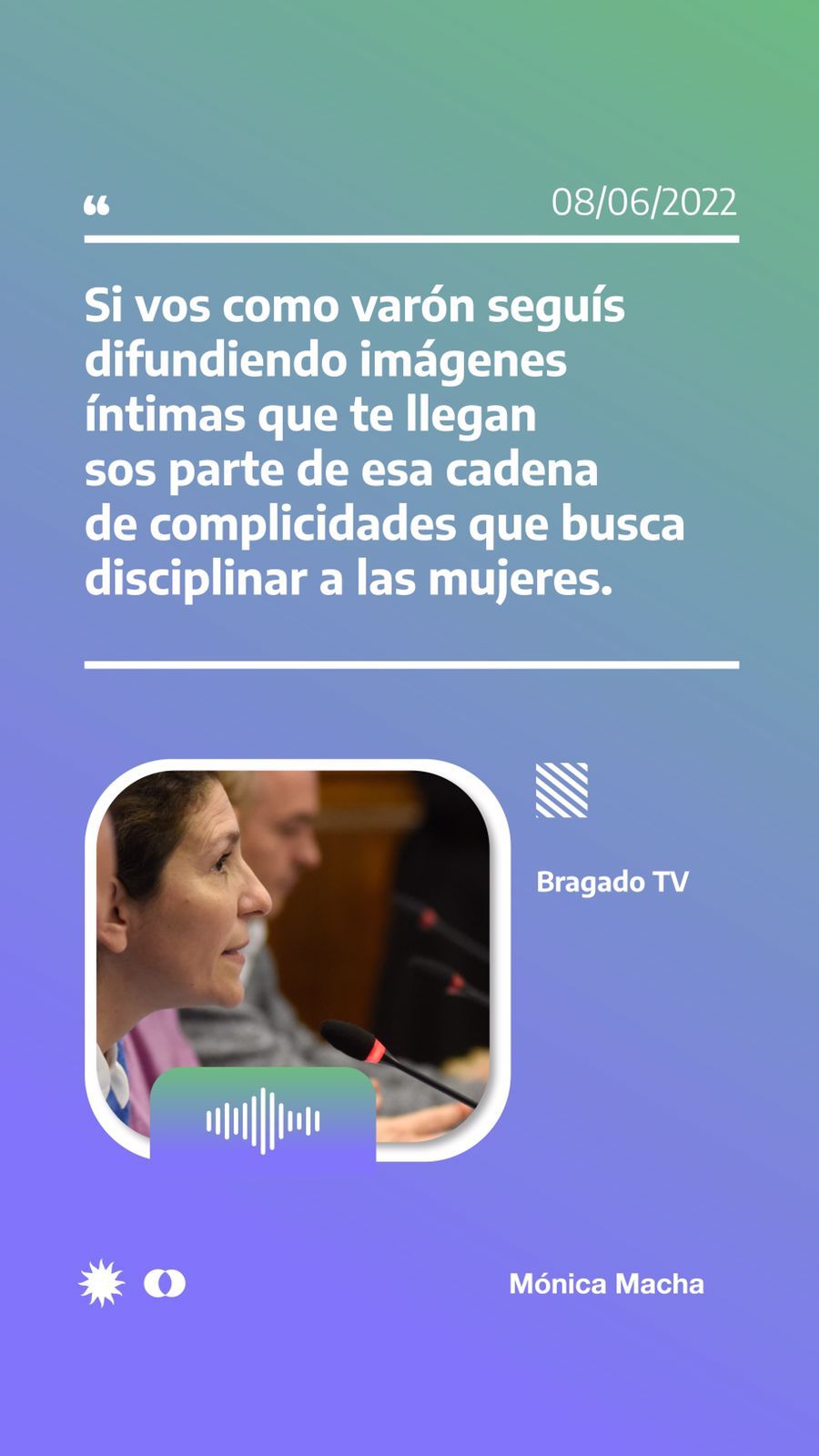 Mónica Macha presenta el proyecto de Ley Belén