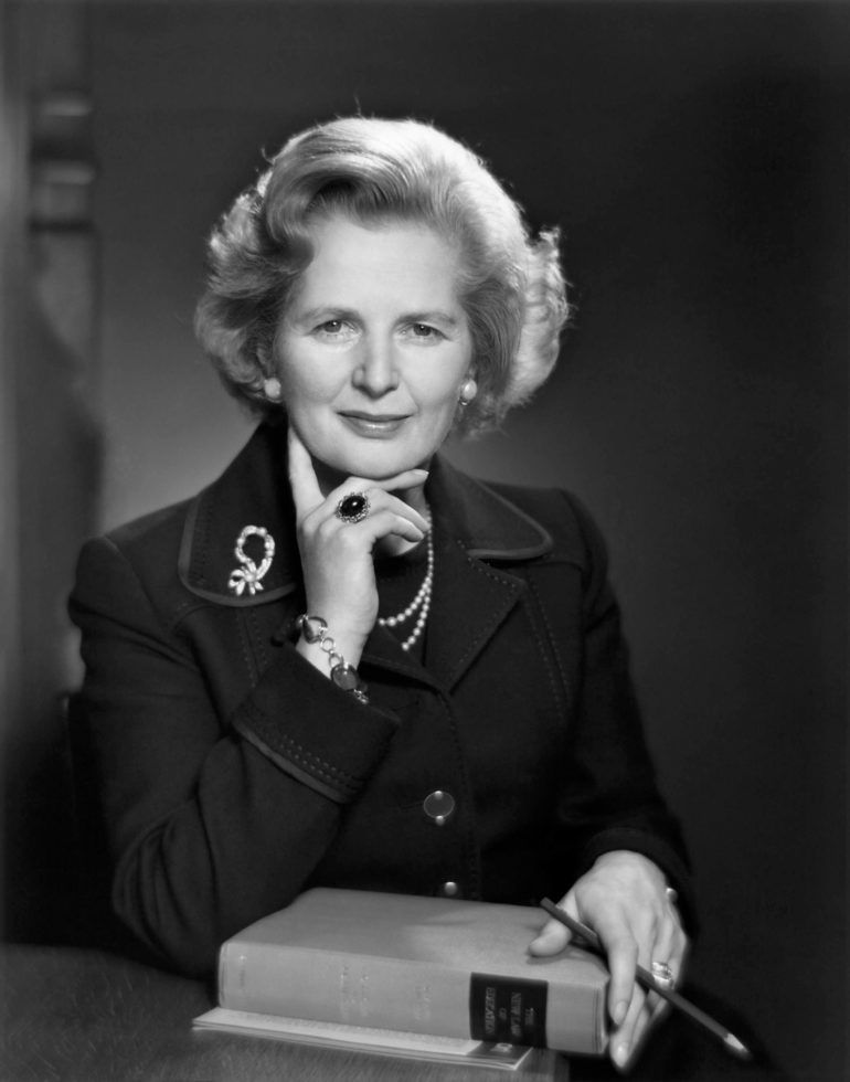 Margaret Thatcher, primera ministra de Reino Unido