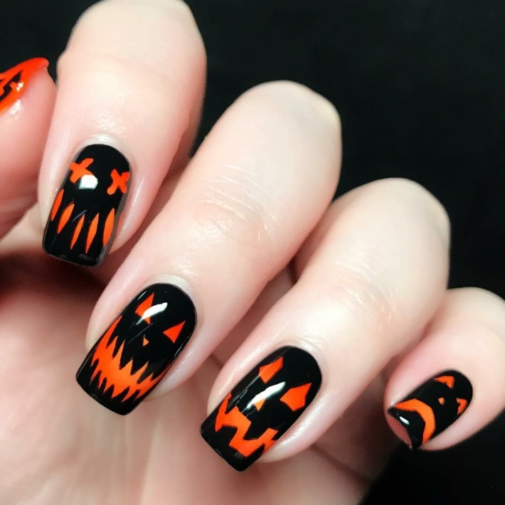 Diseños de uñas para Halloween