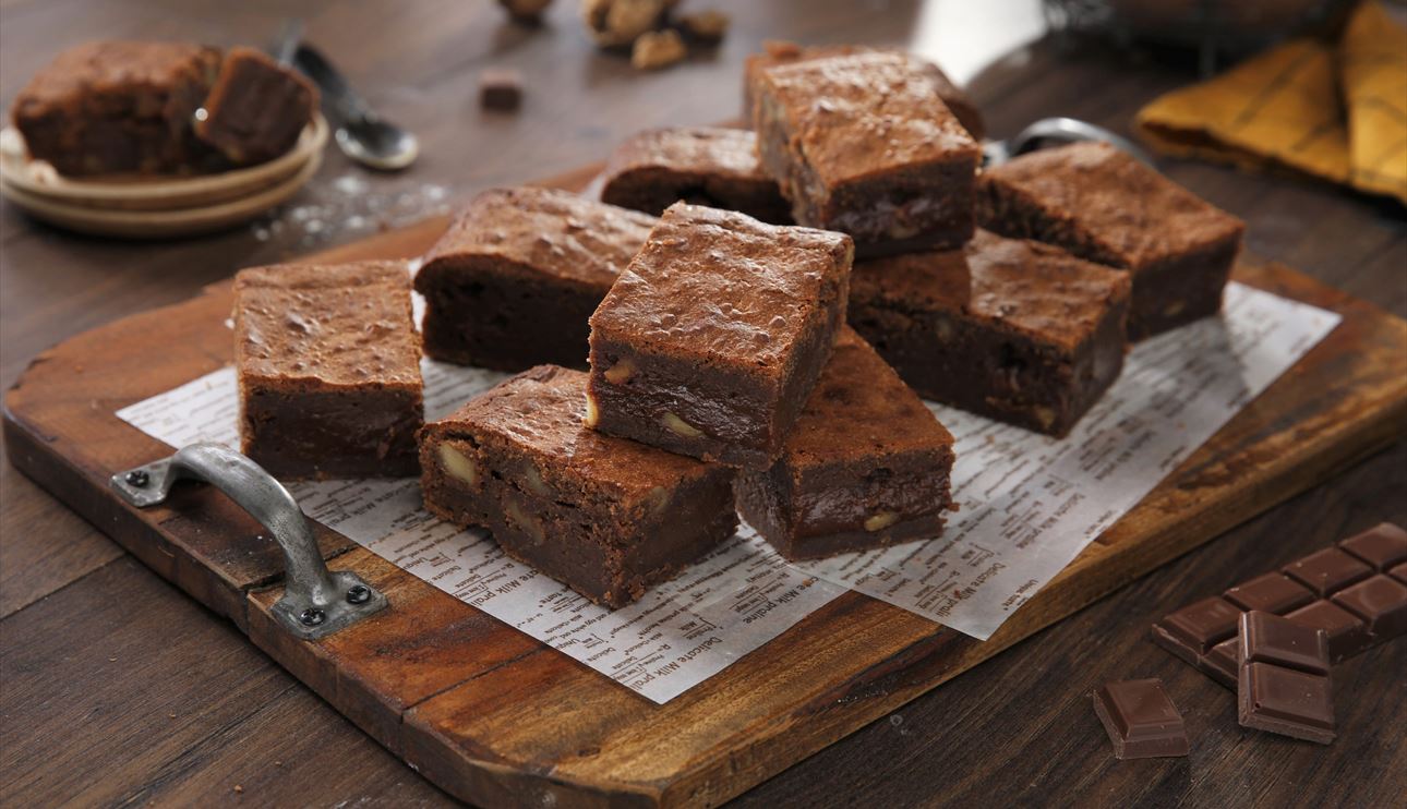 Recetas para hacer brownies de chocolate