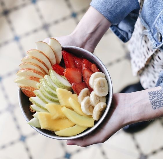 bowl de frutas ola de calor