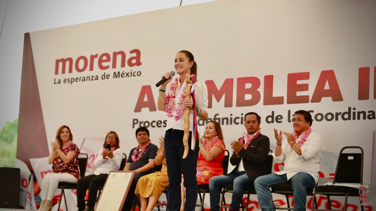 Dulce Silva acompaña a Sheinbaum 