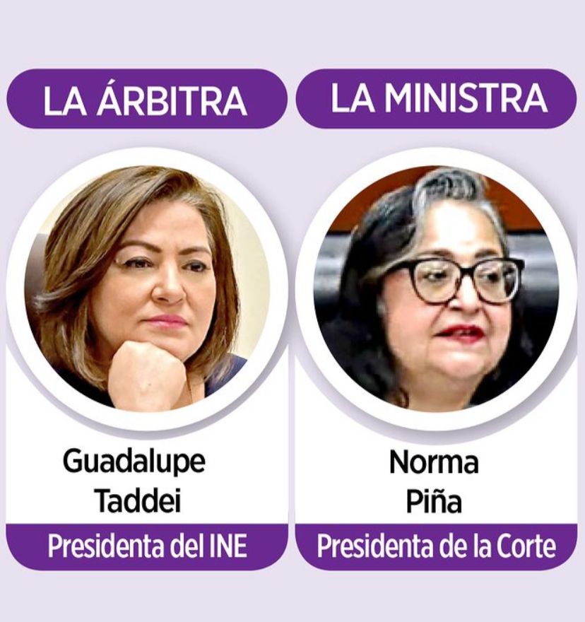 Mujeres clave en el INE y la Corte 