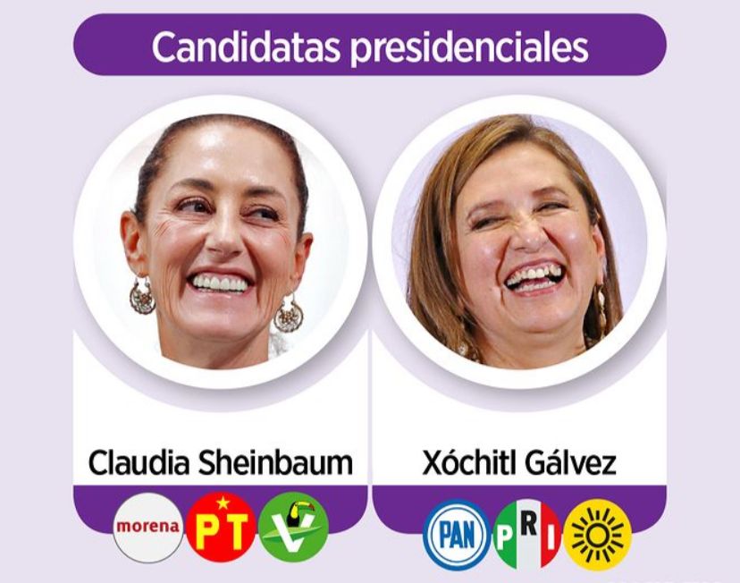 Sheinbaum y Gálvez candidatas a la presidencia