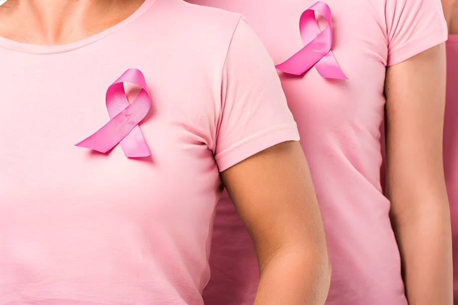 Moño rosa símbolo prevención cáncer d emama