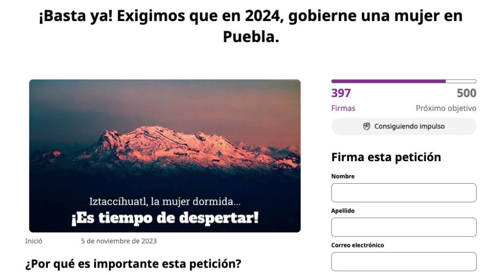 change.org puebla